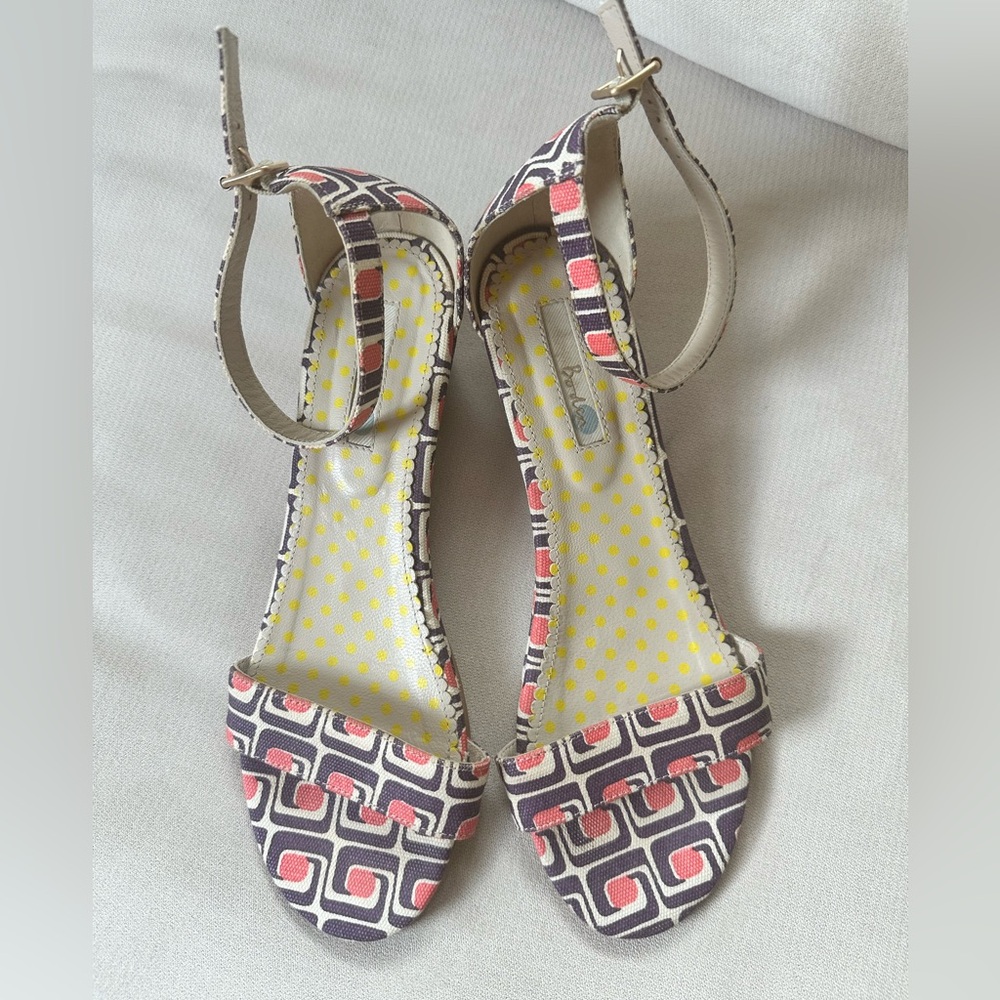 Boden✨Canvas Wedge Sandals Size EU40